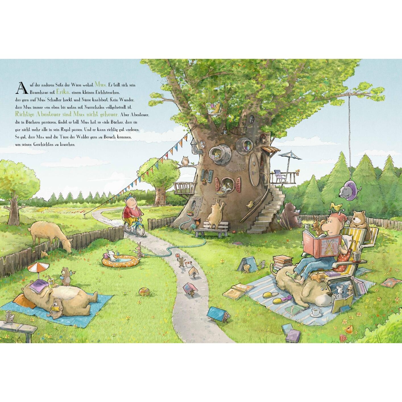 Thumbnail - Max und Mux und der Riesenwunschpilz, Kinderbücher von Sven Maria Schröder