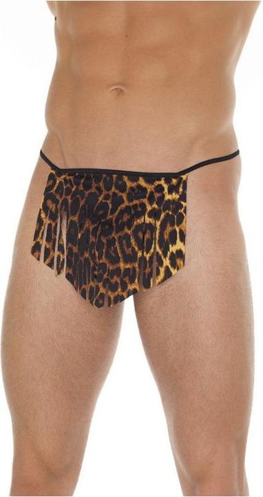 Amorable by Rimba String mit Lendenschurz - One Size - Leopardenmuster (One Size)