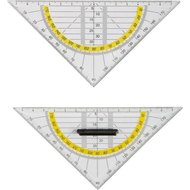 MICA College, Lineal, Geodreiecke - 2er Set - 2x 14 cm