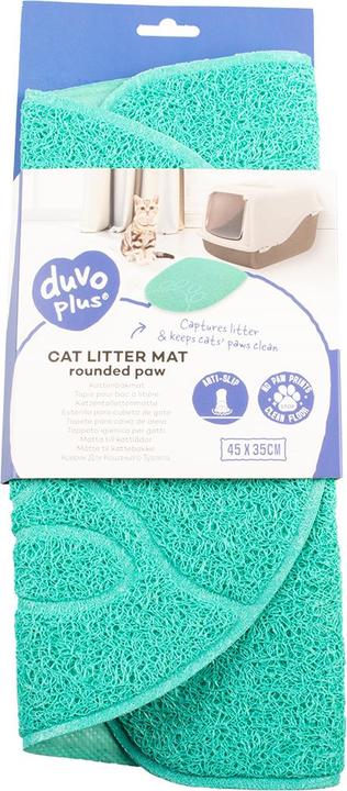 Duvoplus Vorleger für Katzentoiletten abgerundete Pfote