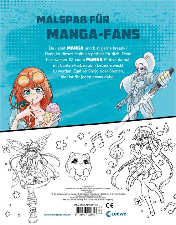 Produktbild Loewe I love Manga & Anime - Das Malbuch