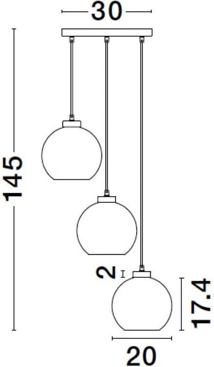 Actual product image Nova Luce Palmer (E27)
