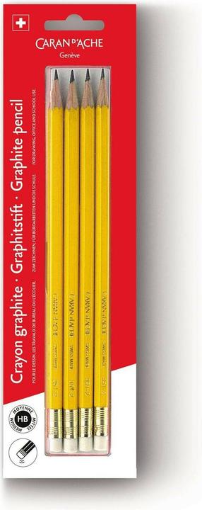 Caran d'Ache Matita in grafite Edelweiss in confezione blister (2.10 mm, HB, 4 x)