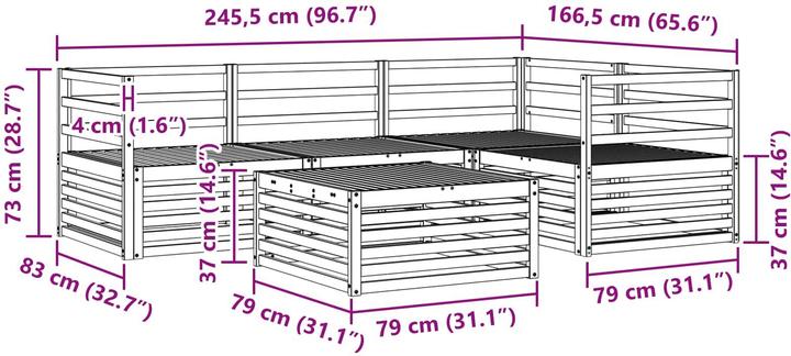 Produktbild vidaXL Outdoor-Sofa