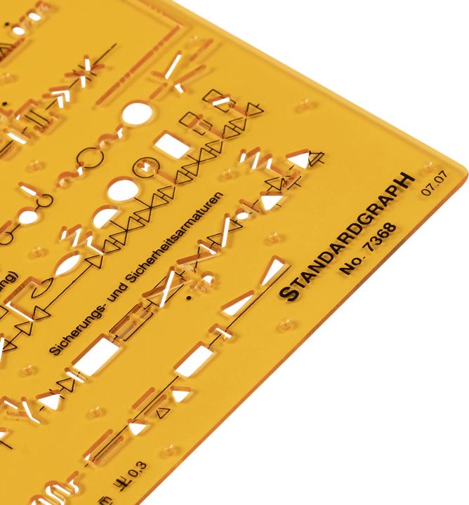 Actual product image Standardgraph Installationsschablone TRWI tr (26 cm, Plastic)