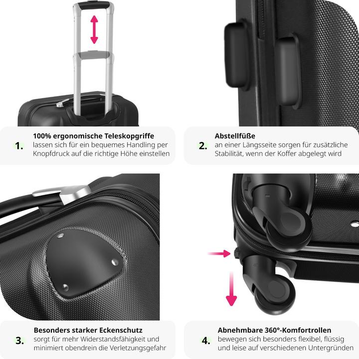 Actual product image tectake Hard case set (95 l)