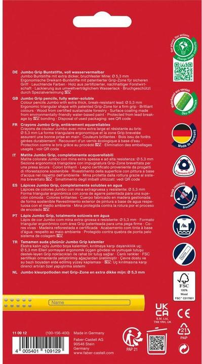 Produktbild Faber-Castell Jumbo Grip (12x)