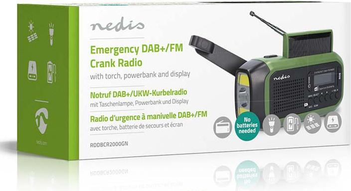 Actual product image Nedis Emergency radio (DAB+, FM)