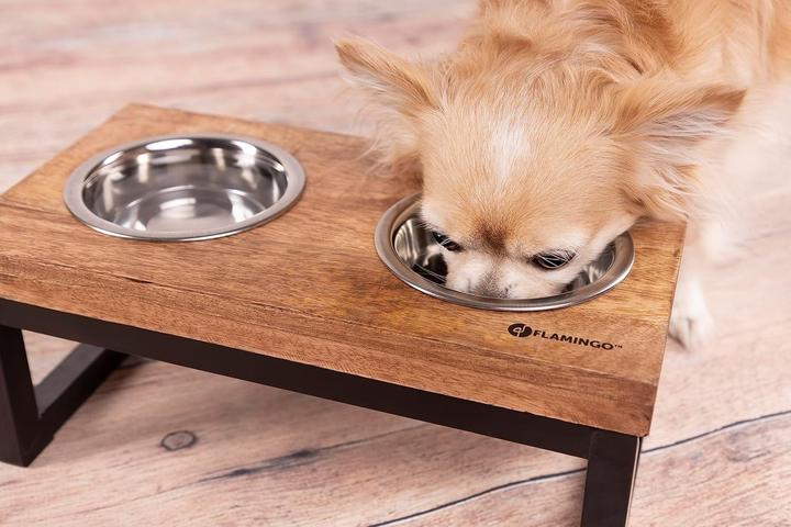 Produktbild Flamingo Foderskål dobbel Tommy 2,7l (270 cl)