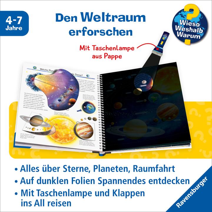 Actual product image Ravensburger Wieso? Weshalb? Warum? Leuchte & entdecke: Weltraum (German)