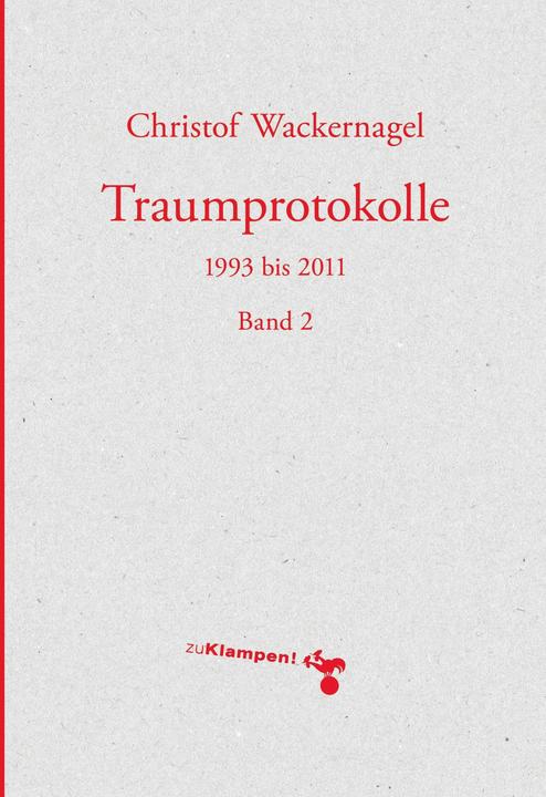 Produktbild Traumprotokolle (Deutsch, Christof Wackernagel)