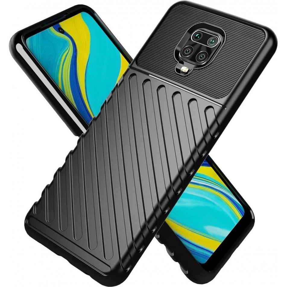 Thumbnail - Screenguard Xiaomi Redmi Note 9 Pro SpaceCase Impact-Resistant Hülle (Xiaomi Redmi Note 9 Pro), Smartphone Hülle, Schwar...