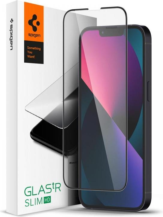 Immagine prodotto Spigen tempered glass Glas.TR Slim FC for iPhone 13 Mini black (1 pz., Apple iPhone 13 mini)