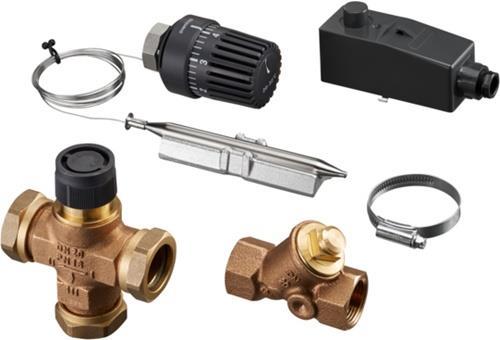 Produktbild Oventrop OV Fussboden-Regel-Set Set 3-200 m2, mit Dreiwege-Verteilventil