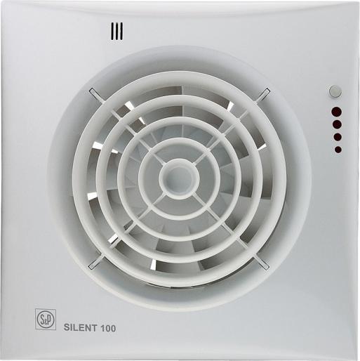 Immagine prodotto Thermorex THERMEX Fan Silent 100 CHZ Visual Scandic, controllo dell'umidità con timer esterno (1-30 min.) e