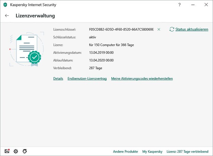 Produktbild Kaspersky Internet Security (1 User, 12 Monate)