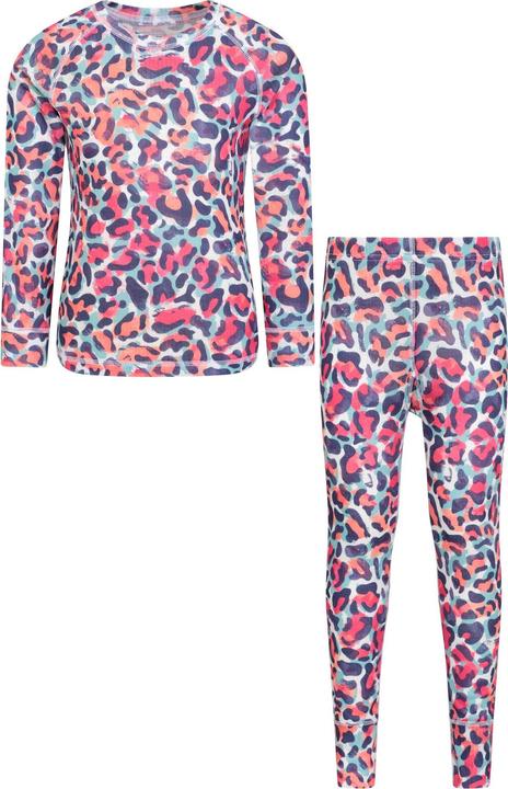Actual product image Mountain Warehouse Childrens/Kids Talus Animal Print Base Layer Set (146, 152)
