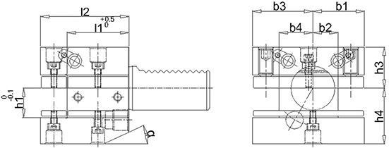 Actual product image Fortis Multiple holder VDI D1 50x32mm