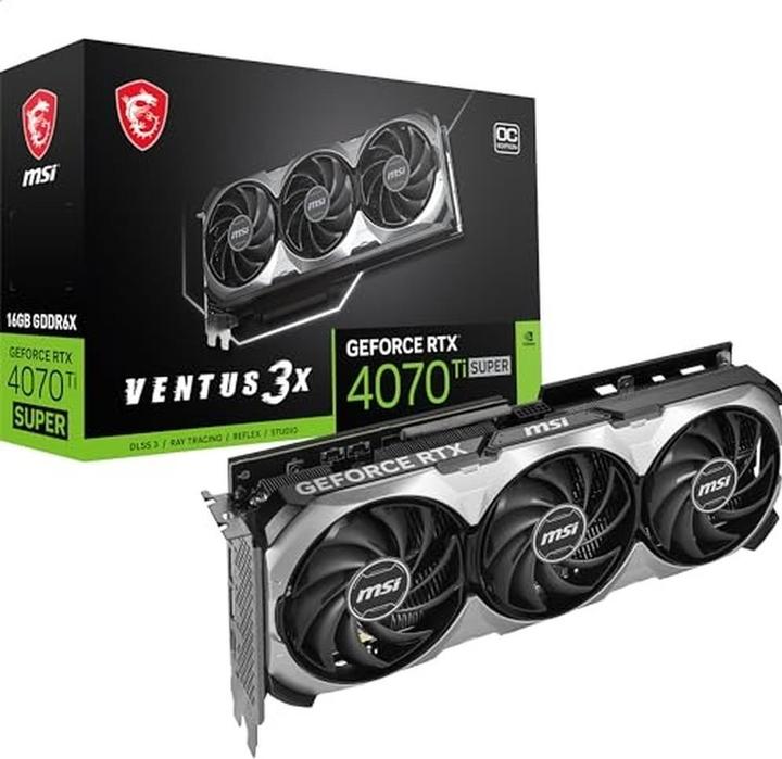 Actual product image MSI RTX 4070Ti SUPER 16G VENTUS 3X OC (16 GB)