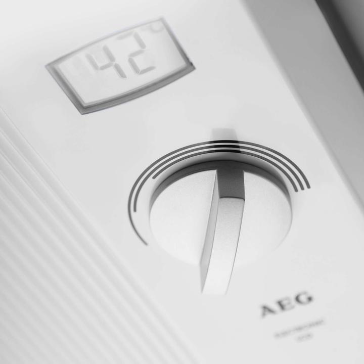 Produktbild AEG Haustechnik DDLE LCD 18/21/24 kW Elektronischer Durchlauferhitzer, gradgenaue Temperaturwahl mit LC-Display