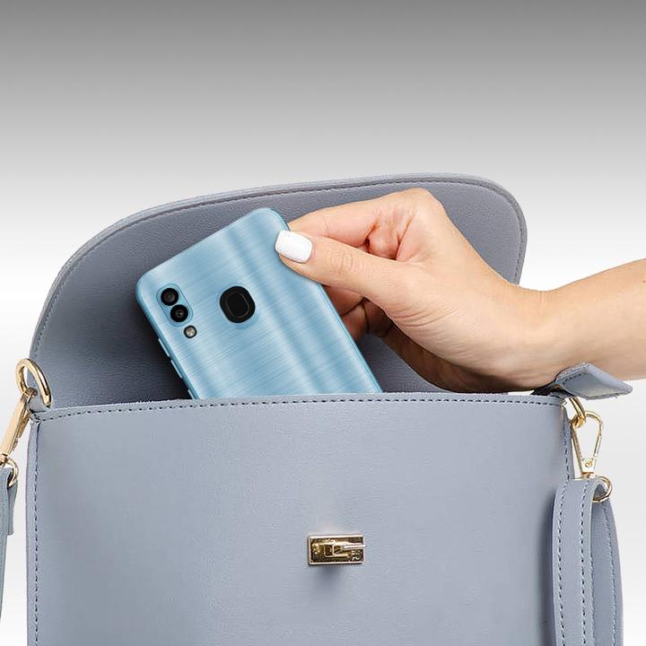 Actual product image Cadorabo Case for Samsung Galaxy A20 / A30 / M10s in TPU Brushed Camera Protector LM160 Style (Samsung Galaxy A20, Samsung Galaxy M10s, TCL A30)