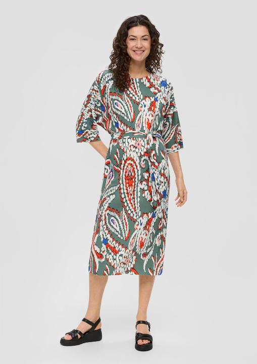 Image du produit s.Oliver Kleid Midi-Kleid mit Plisseefalten (40)