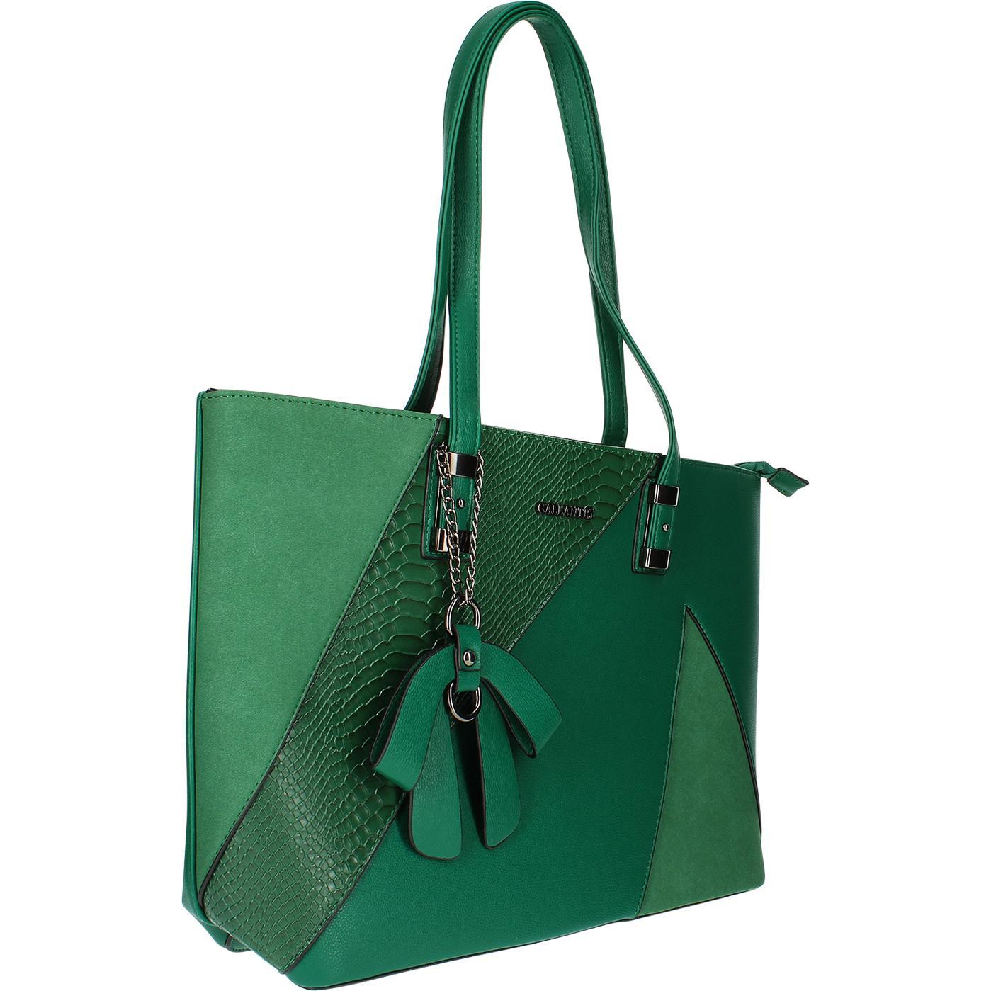 Thumbnail - Gallantry, Tasche, Tragetasche mit Schlangendruck, Grün, (5 l)