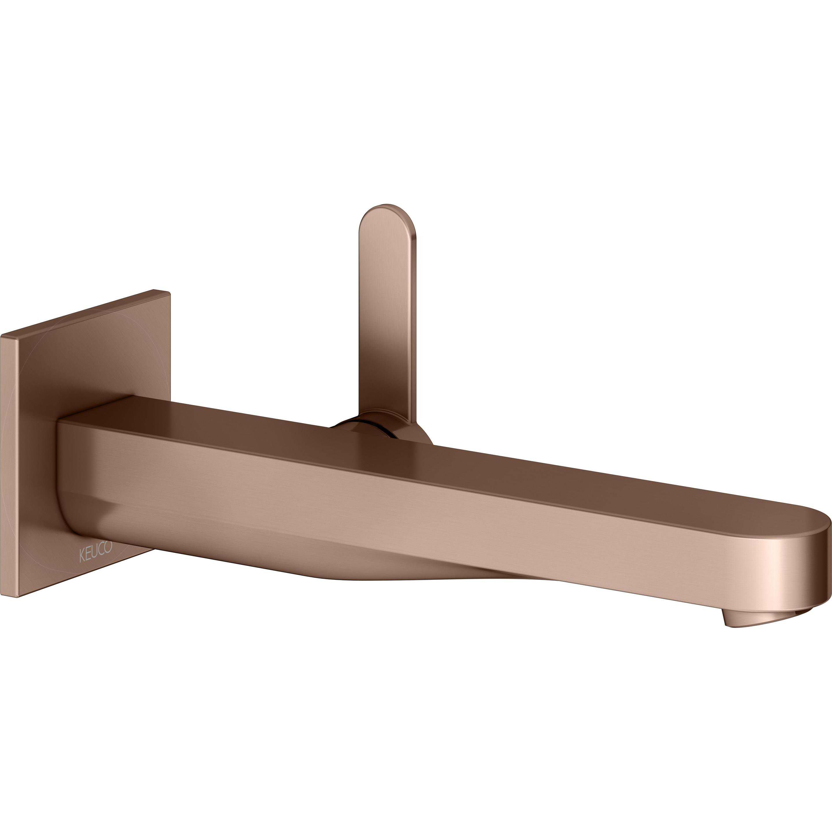 Keuco, Badarmatur, IXMO Flat Einhebel-Waschtischmischer Unterputz, 225mm, Rosette eckig