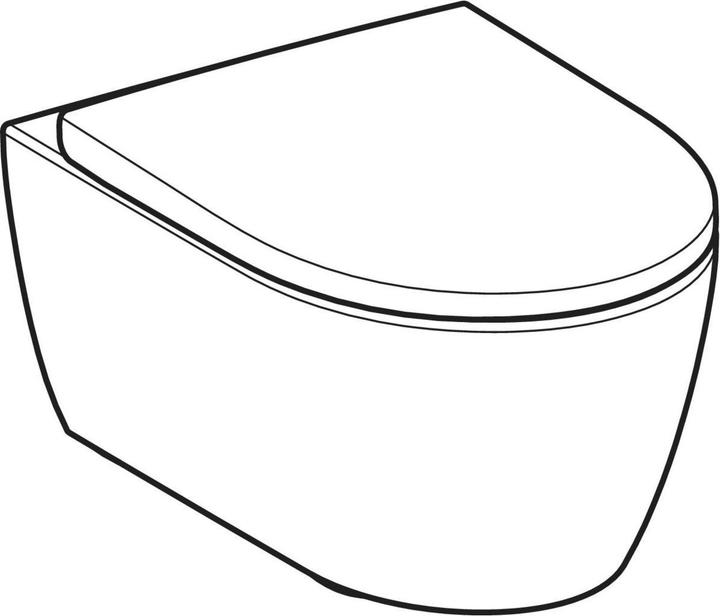 Produktbild Geberit iCon Set WC suspendu rinçage profond, design céramique fermé, TurboFlush, siège de WC inclus
