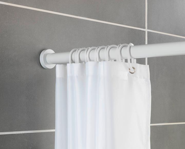 Actual product image Wenko Luz metal telescopic shower curtain rail
