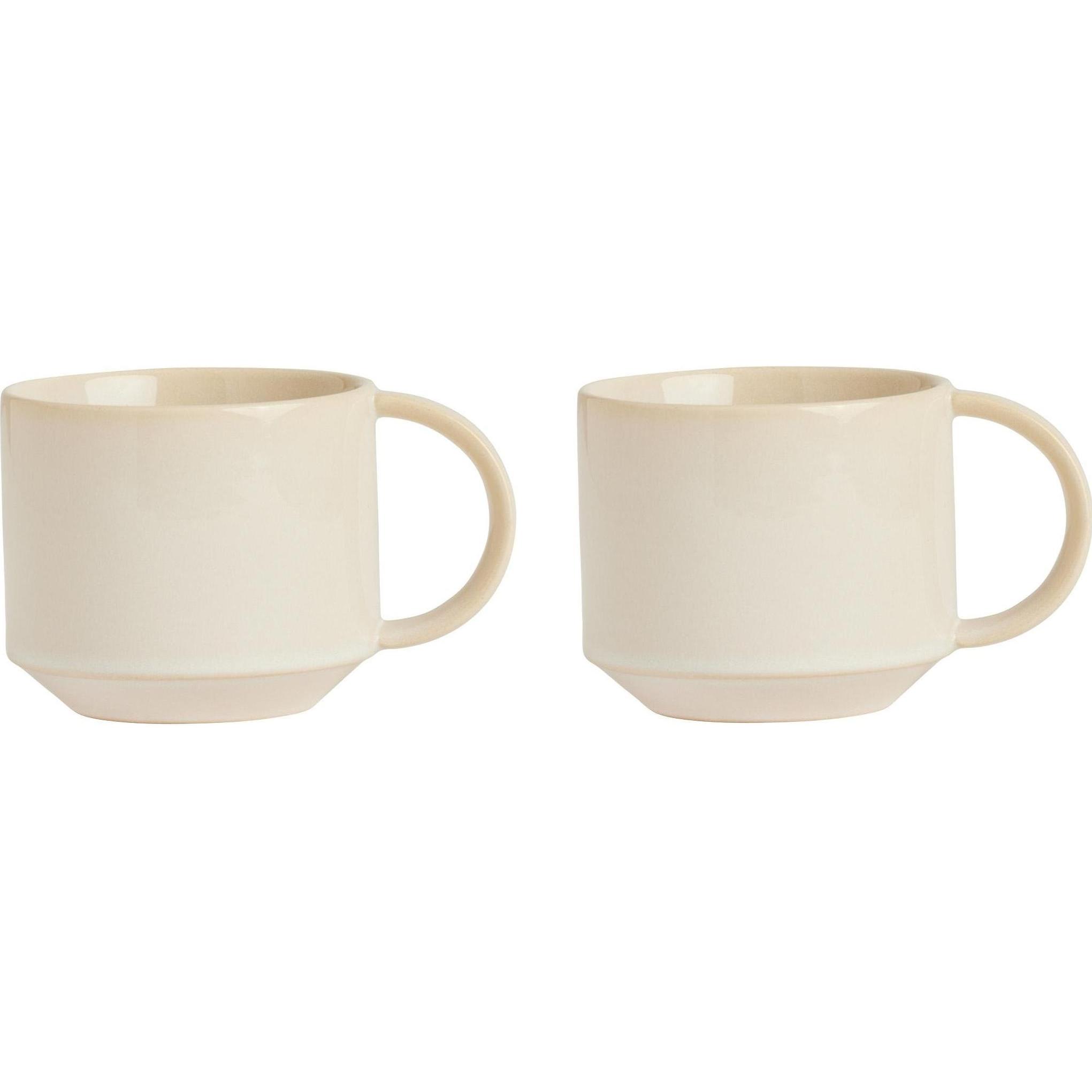 yuka⟡.·*. OYOY Living Coffee Cup Yuka 0.7l, 2 pieces, Old White - buy