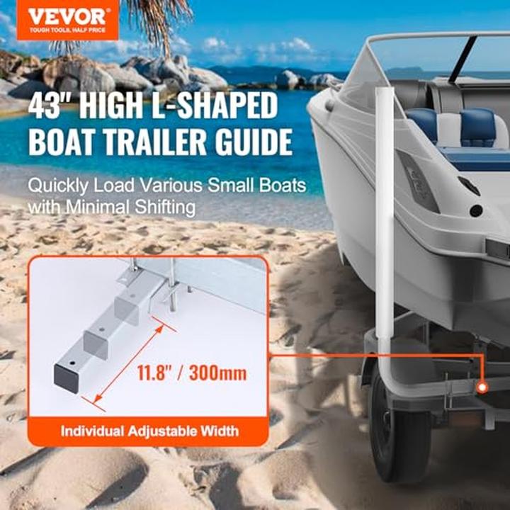 Actual product image Vevor L-Form Trailer Guide Post with Adjustable Width
