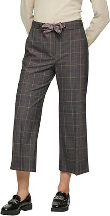 Actual product image S.Oliver Hose Karierte Culotte mit Bindegürtel (42)