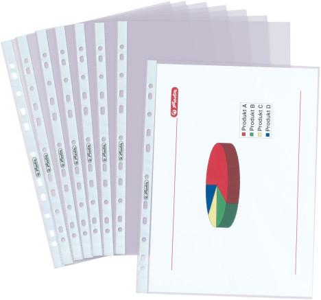Produktbild Herlitz Prospekthlle, DIN A4, genarbt, 0,055 mm (A4, 10 x)