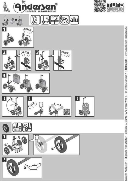 Produktbild Andersen Tura Shopper Ortlieb Einkaufstrolley 50 cm