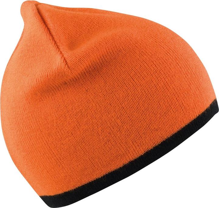 Schwarz, Leuchtend Orange
