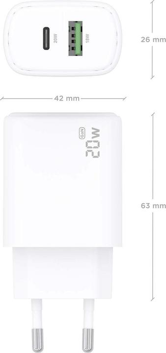 Image du produit Aisens A110-0909 (20 W, 2 ports)