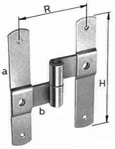 Actual product image Torbel Center hinge riveted over