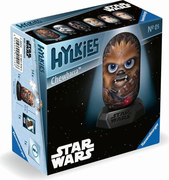 Produktbild Ravensburger Hylkies: Die neue Sammelfigurenreihe zum selbst zusammenbauen. Figur #05 - Chewbacca - (54 Teile)