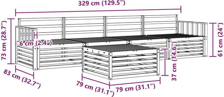 Produktbild vidaXL Outdoor-Sofa
