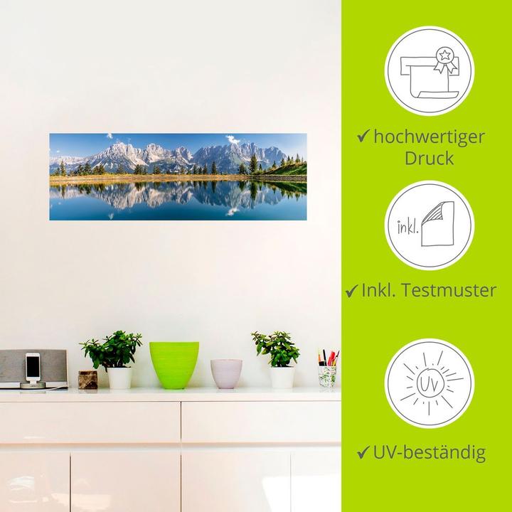 Actual product image Artland Kaiser Mountains Tyrol U1XV (60 x 30 cm)