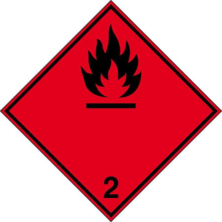 Image du produit Brady Étiquette pour le transport de marchandises dangereuses - Gaz inflammables