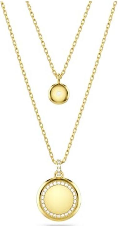 Actual product image Swarovski Meteora necklace in layered look white gold (Swarovski Metal, 38 - 45 cm)