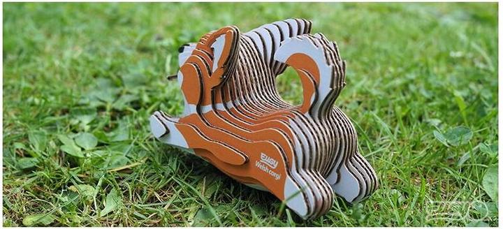 Actual product image Eugy 3D Craft Set Corgi (MQ6)