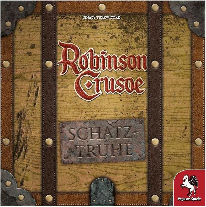 Actual product image Pegasus 51949G - Robinson Crusoe treasure chest, board game, for 1-4 players, ages 10+ (DE edition) (German)