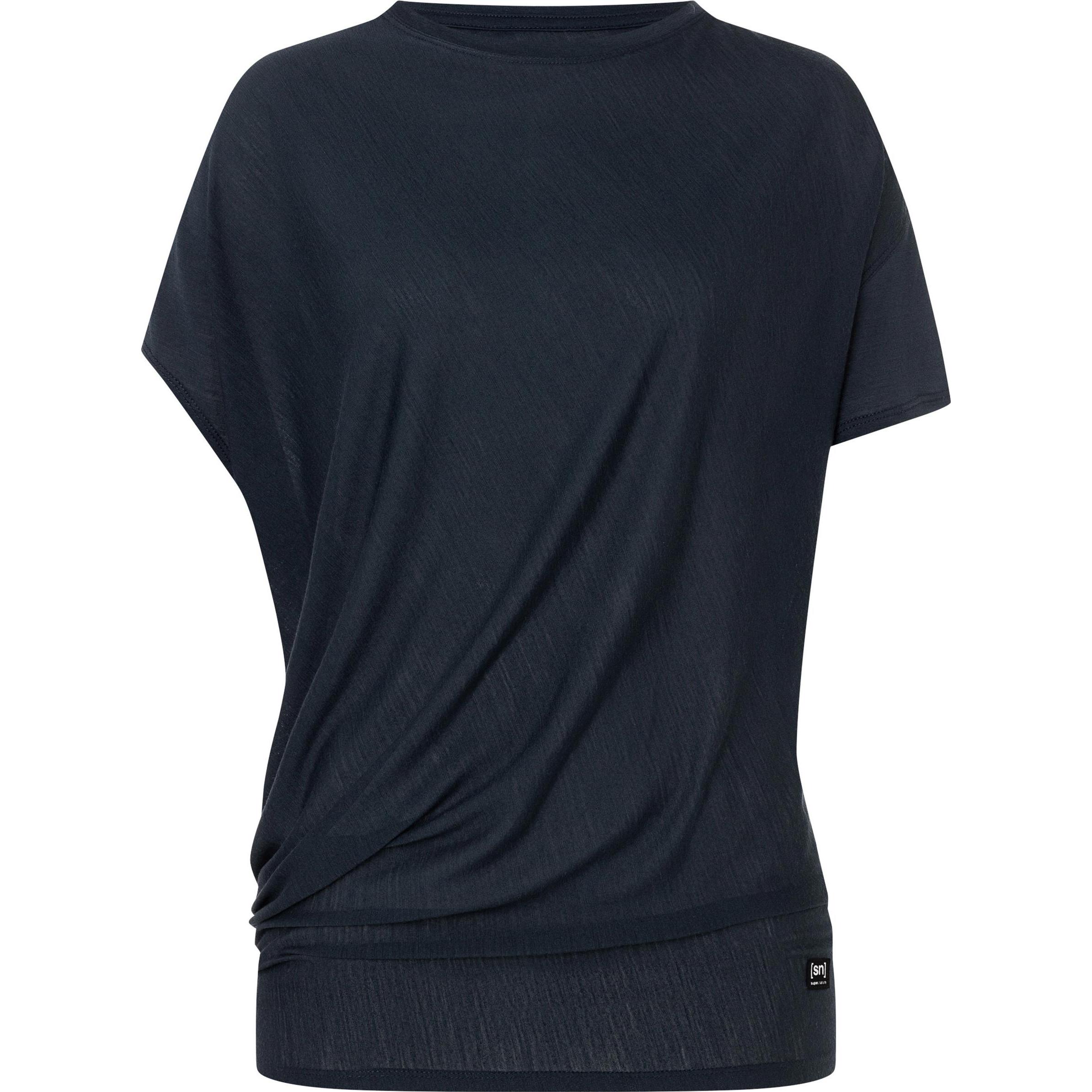 Super Natural, Damen, Sportshirt, W Yoga Loose Tee (XS), Blau, XS
