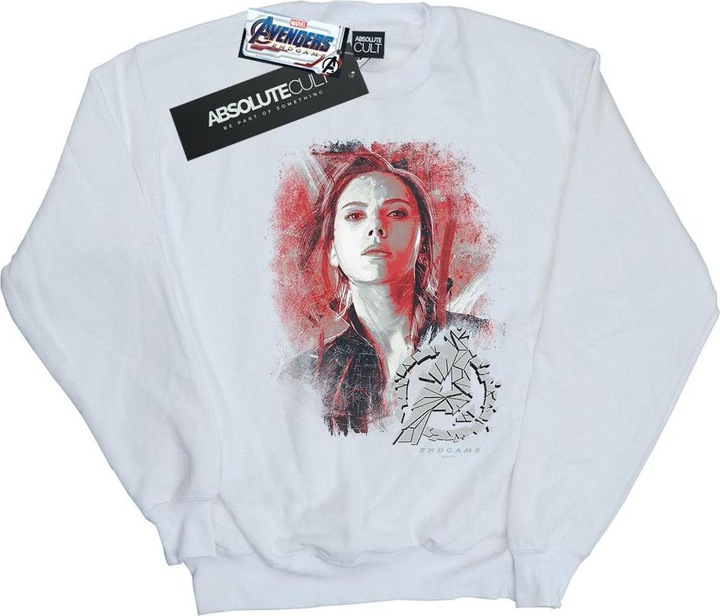 Actual product image Womens/Ladies Avengers Endgame Black Widow Brushed Sweatshirt (XXL)