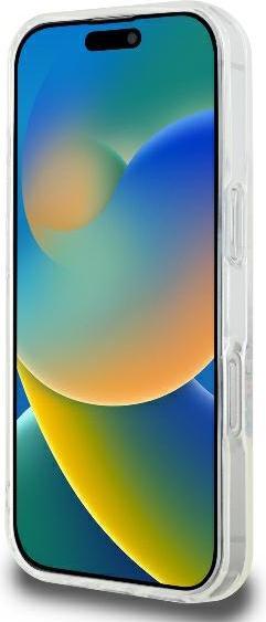 Actual product image Guess GUHMP16XHFWFCT iPhone 16 Pro Max 6.9" przeźroczysty/transprent hardcase IML Flowers Wreath Mag (Apple iPhone 16 Pro Max)