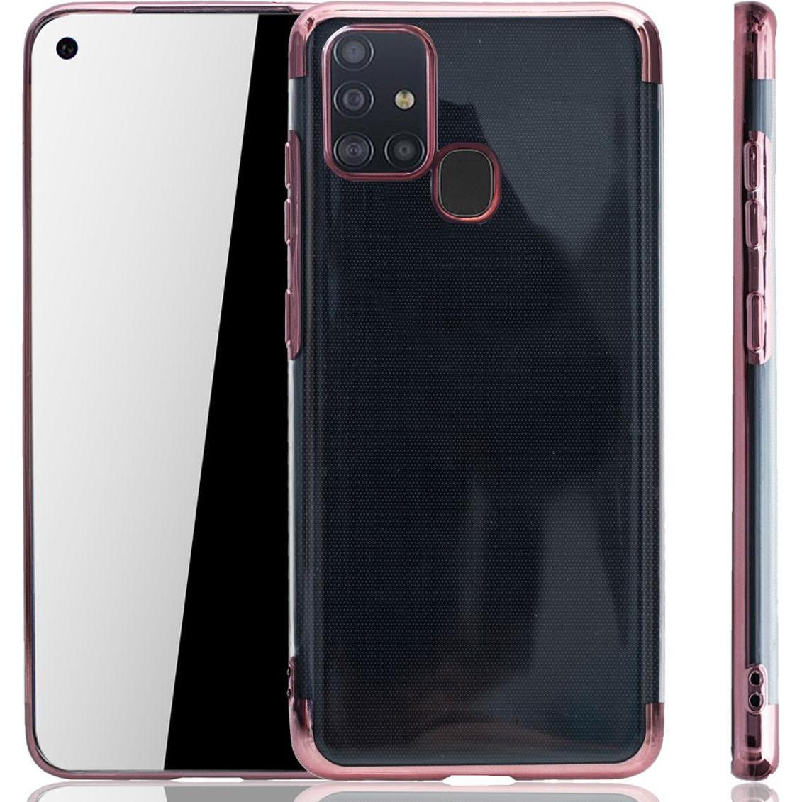 König Design Handyhülle für Samsung Galaxy A21s Case Cover Schutz Tasche Schutzhülle Pink Neu (Samsung Galaxy A21s), Sma...