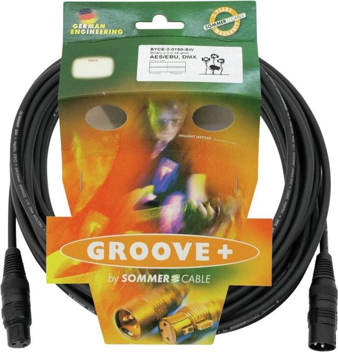 Image du produit Sommer Cable Câble DMX XLR 3 pôles 15m sw Hicon (15 m)